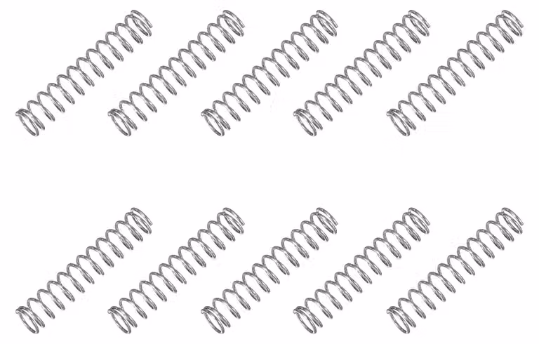 Molla a compressione, 4x0,45x20 mm, acciaio inossidabile 304, confezione da 10 pezzi