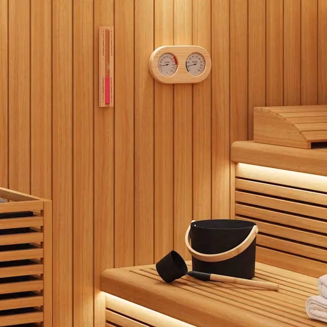 Set di Accessori per Sauna 4 pz Nero 42023427