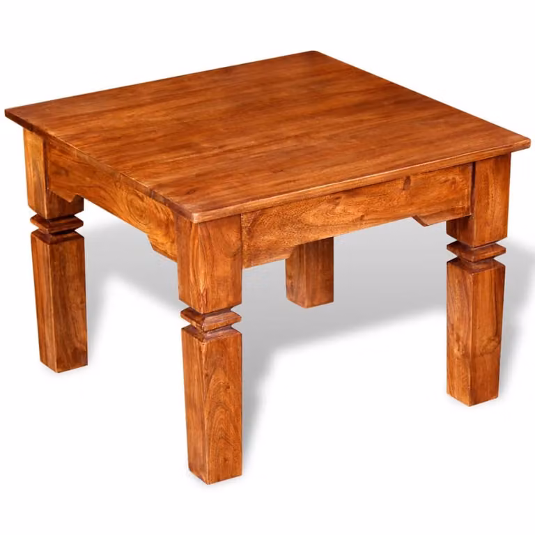 Maison Exclusive - Tavolino da caffè in legno massello, 60x60x45 cm