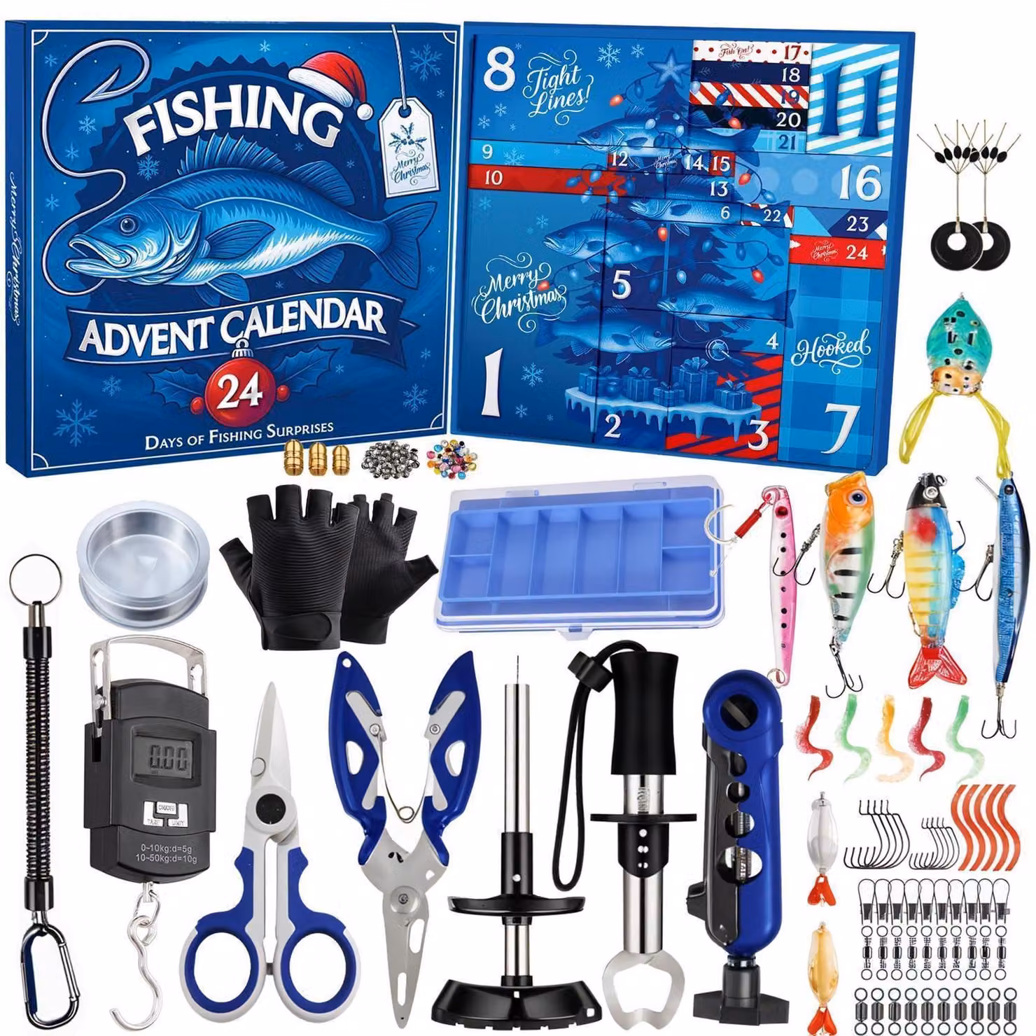 Calendario dell'Avvento a tema "Angelo" per uomini e adolescenti, con 24 giorni di accessori e strumenti a tema