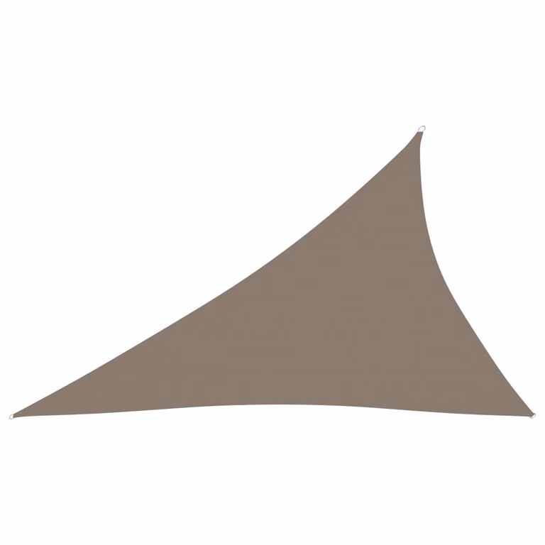 The Living Store Tenda da sole in tessuto Oxford triangolare 4x5x6,4 m Taupe