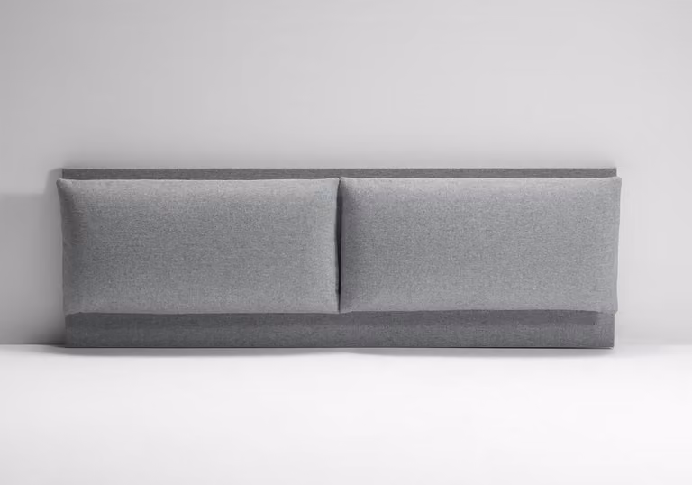 Testata Letto Imbottita - ROMA Grigio 160x190 cm