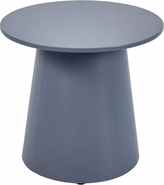 Tavolino da caffè consolle laterale rotondo 40 x 44 cm grigio blu 03_0010824