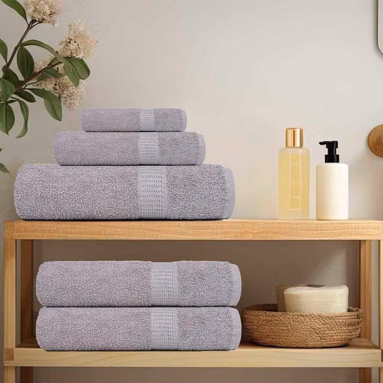 vidaXL Asciugamani FROGN 2 pz Grigio 100x200 cm 360 g/m²