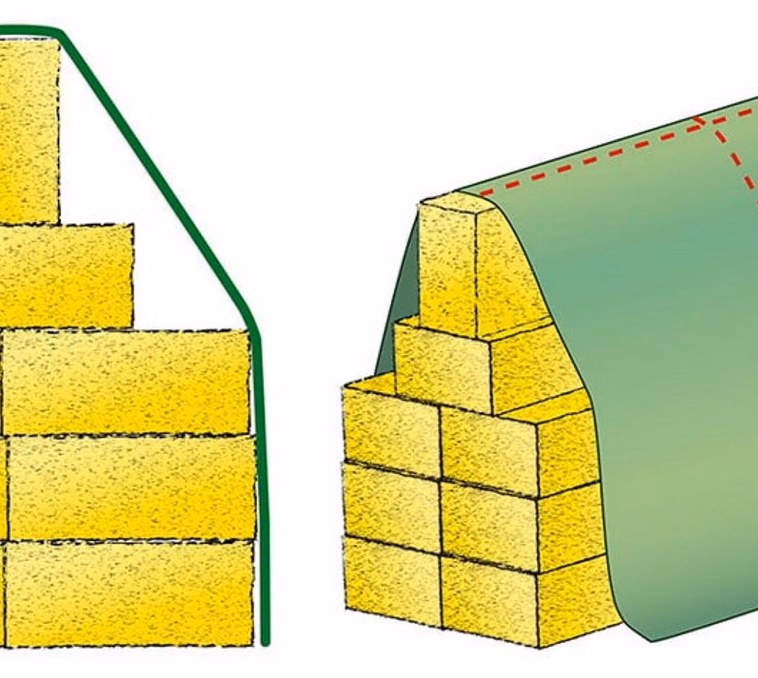 Strohvlies Schutzvliese 140g/m² 9,8m x 25m (245m²)