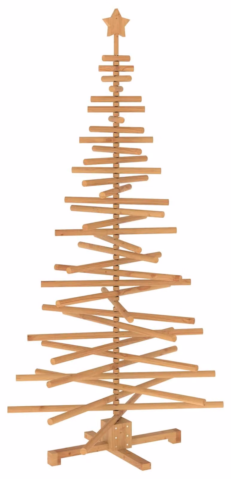 Albero di Natale in legno KOTKA, 180 cm, realizzato in legno di pino massello