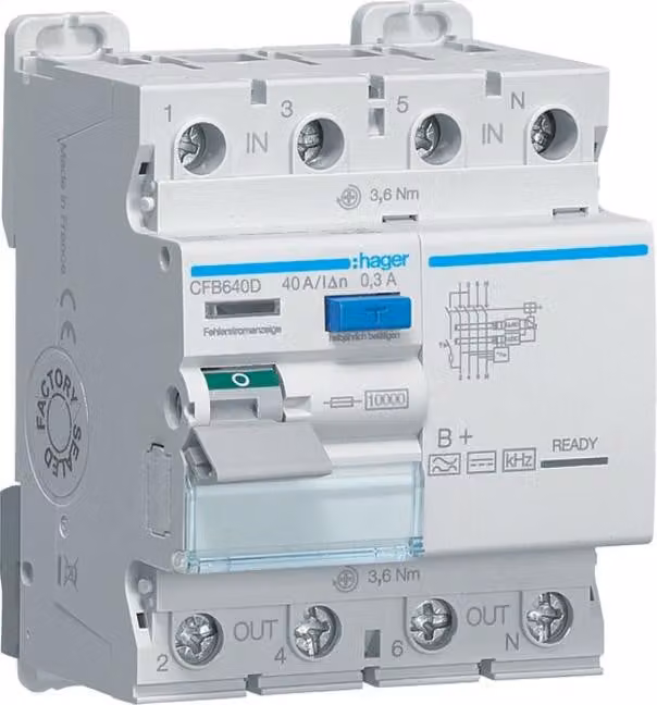 Hager RCD CFB640D