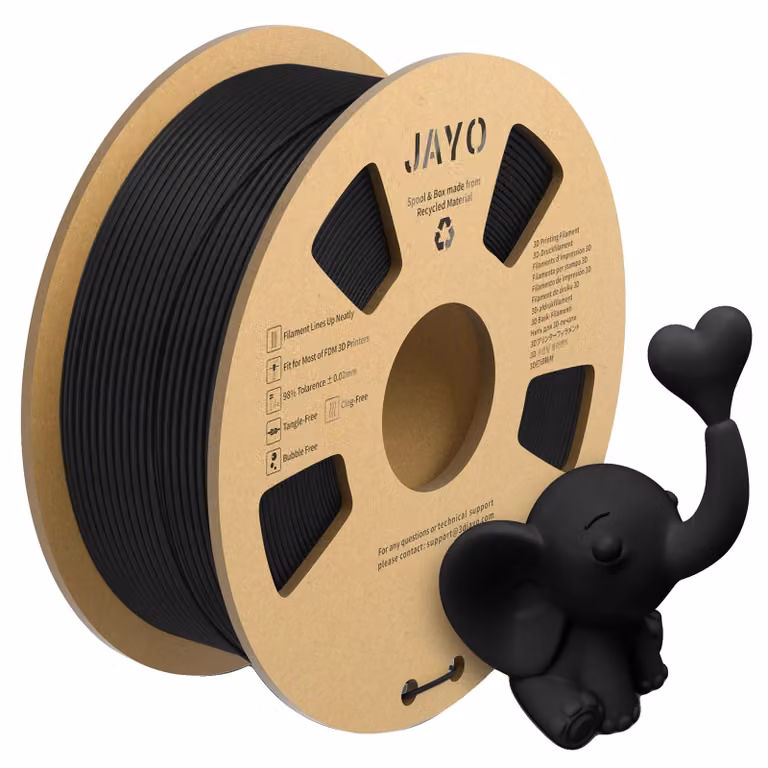 Filamento per stampa 3D, materiale PLA, superficie liscia opaca, PLA MATTE Nero