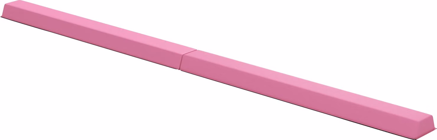Trave Moonbite pieghevole, 236 cm, trave ginnastica con nucleo in schiuma EVA, larghezza da competizione di 10 cm, base antiscivolo di 15 cm, portata massima di 80 kg, poliestere, colore rosso