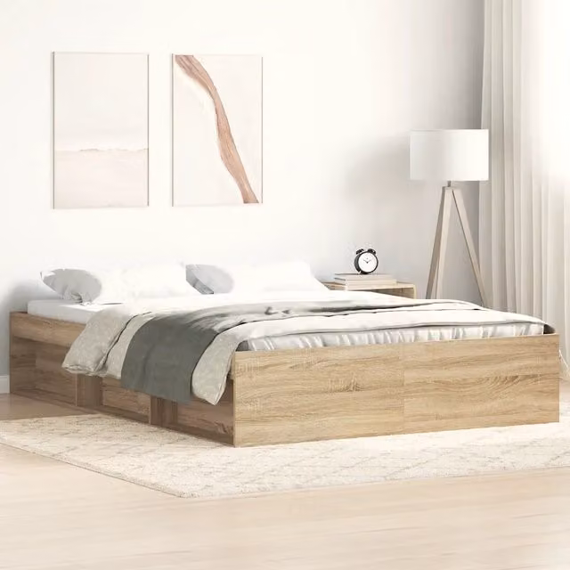 Giroletto-Struttura Letto Rovere Sonoma 140x200 cm