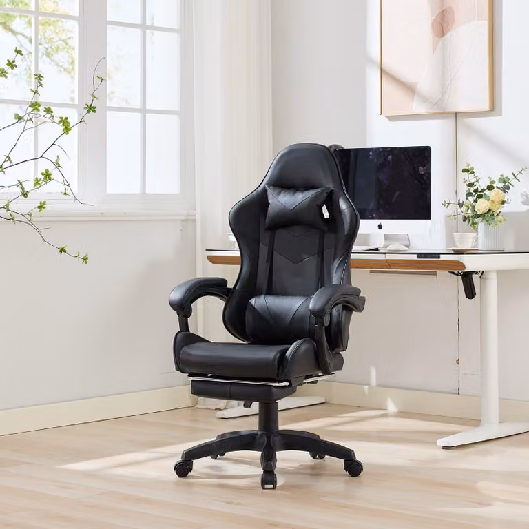 Sedia da gioco - Sedia da ufficio - Poltrona relax - Sedia girevole - Girevole a 360° - Altezza regolabile