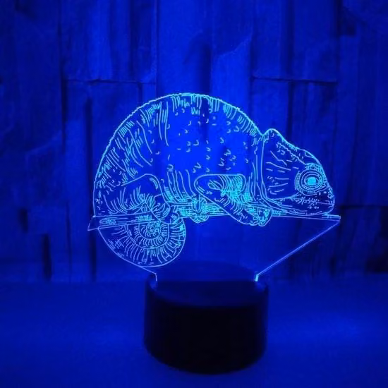 Set di lampade da comodino nere con lampadina LED a 7 colori cangianti, 3 Watt, blu