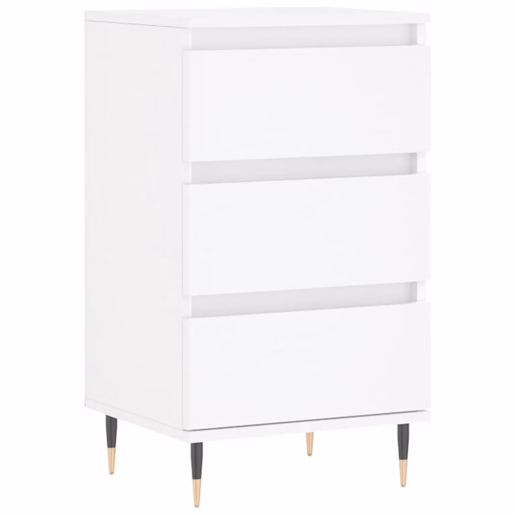 Credenza Bianca 40x35x70 cm in Legno Multistrato