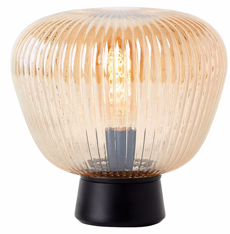 Lampada da tavolo BRILLIANT, altezza 24,5 cm, modello Kaizen, colore marrone, grado di protezione IP20, attacco E27, potenza massima 40 Watt, adatta per lampadine standard