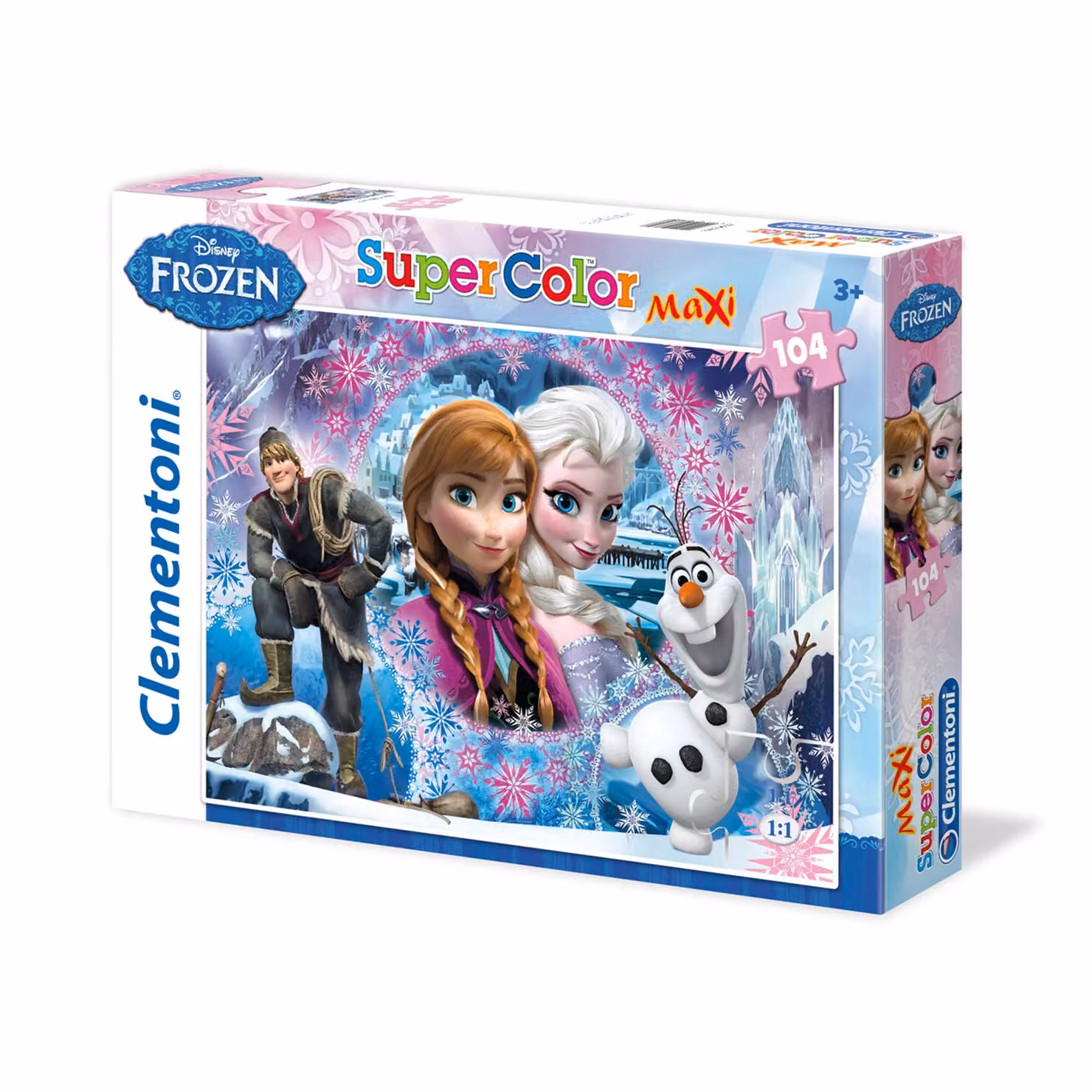Clementoni Puzzle Disney Frozen Maxi SuperColor Multicolore da 104 Pezzi