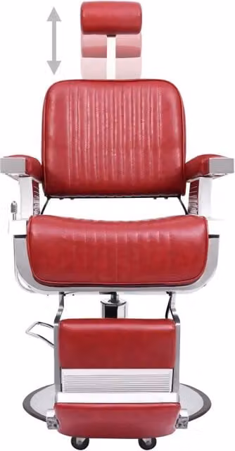 Poltrona da Barbiere Rossa 68x69x116 cm in Similpelle 110169