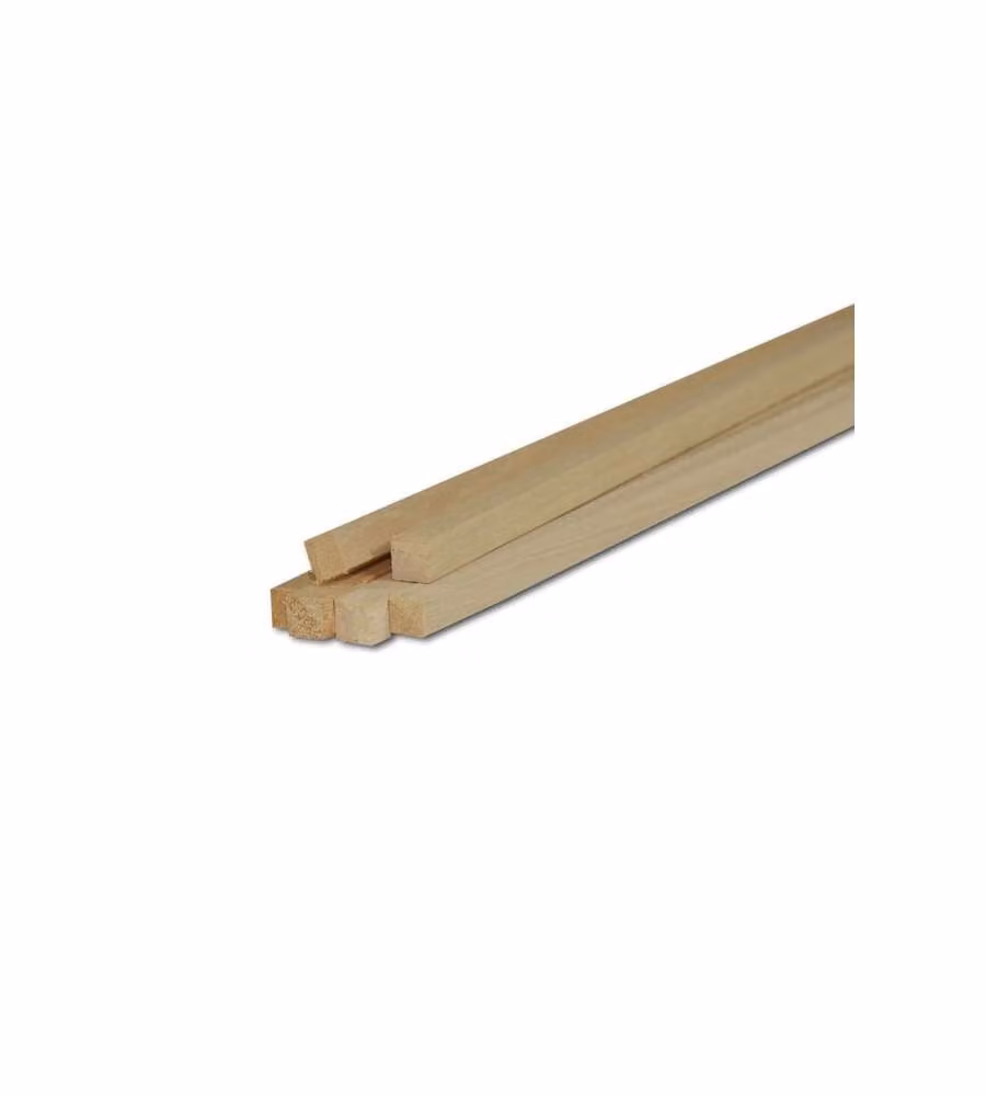 Pircher Listelli Samba Piallati 15x15x2500 mm Legno Naturale per Interni