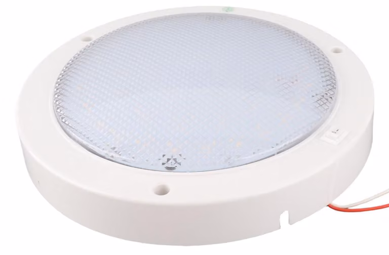 Lampada a soffitto LED rotonda - Alta luminosità 840 lumen - 9W, alimentazione DC 12-24V - Luce calda 2700-3200K