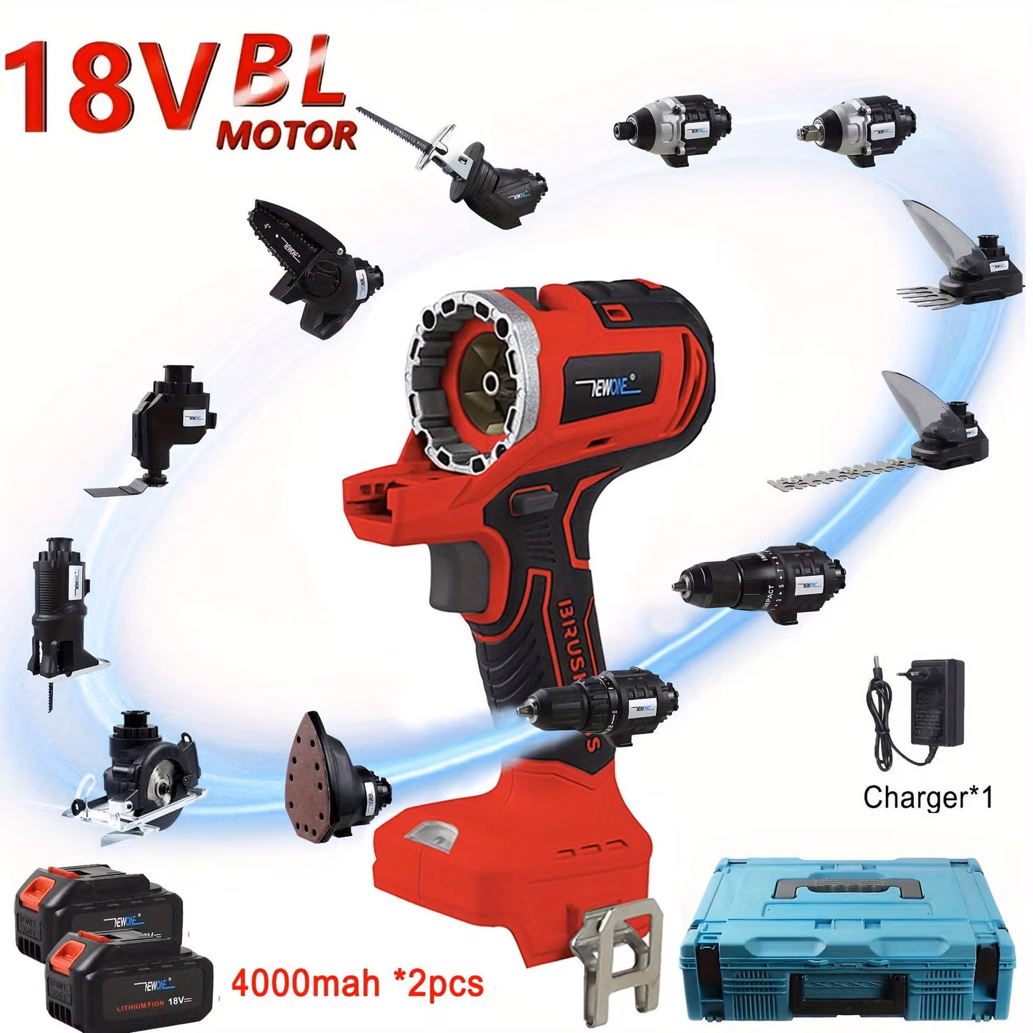 Multifunzione a batteria - Utensile multifunzione a batteria - Batteria di ricambio - Batteria agli ioni di litio - Batteria senza fili