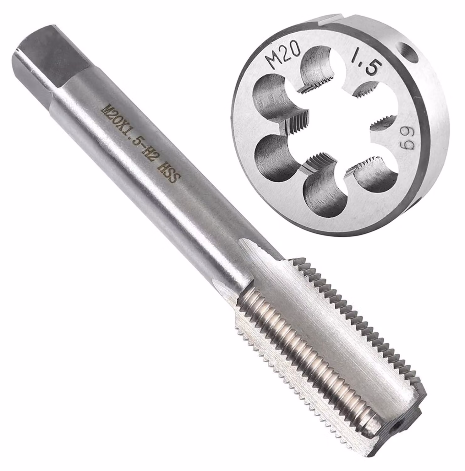 Set di rondelle M20 x 1,5 mm per la riparazione di bulloni e dadi