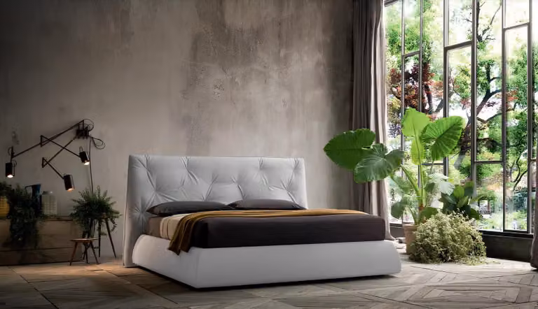 Design Einrichtung Polsterbett Rahmen Luxus Bett Hotel Royal Möbel Stoff Betten