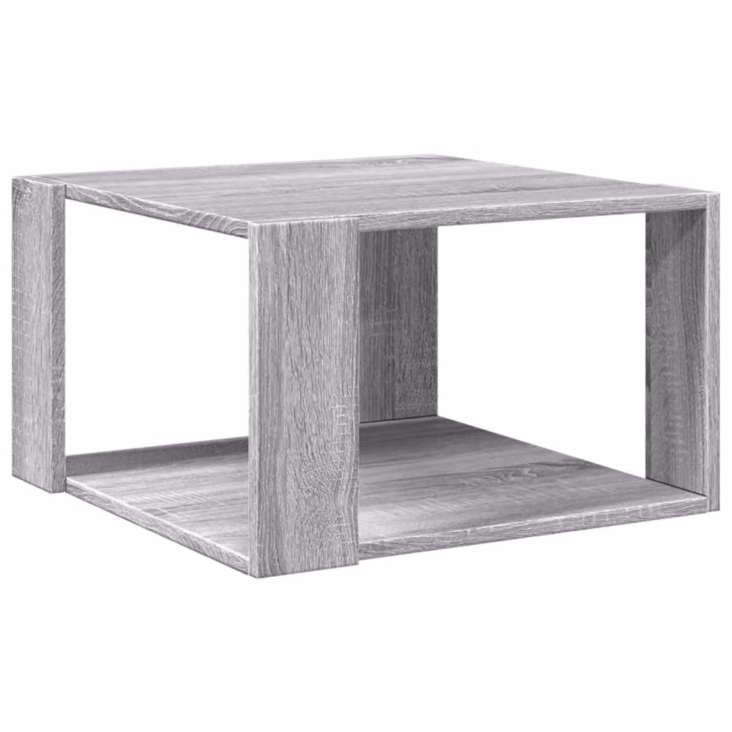 Tavolino Salotto Grigio Sonoma 51,5x51,5x30cm Legno Multistrato