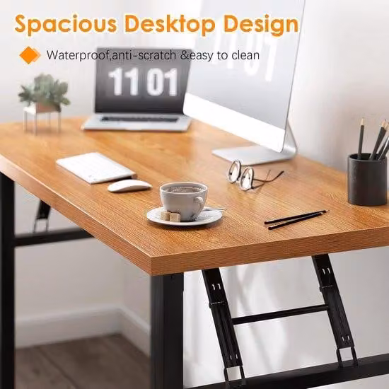 Postazione di lavoro con supporto per monitor / moderna e semplice scrivania per PC 80x40x75 cm