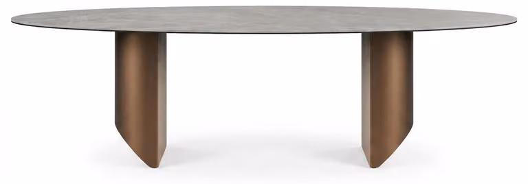 Tavolo da pranzo in metallo e Vetroceramica, comfort, arredamento, design moderno, tendenze