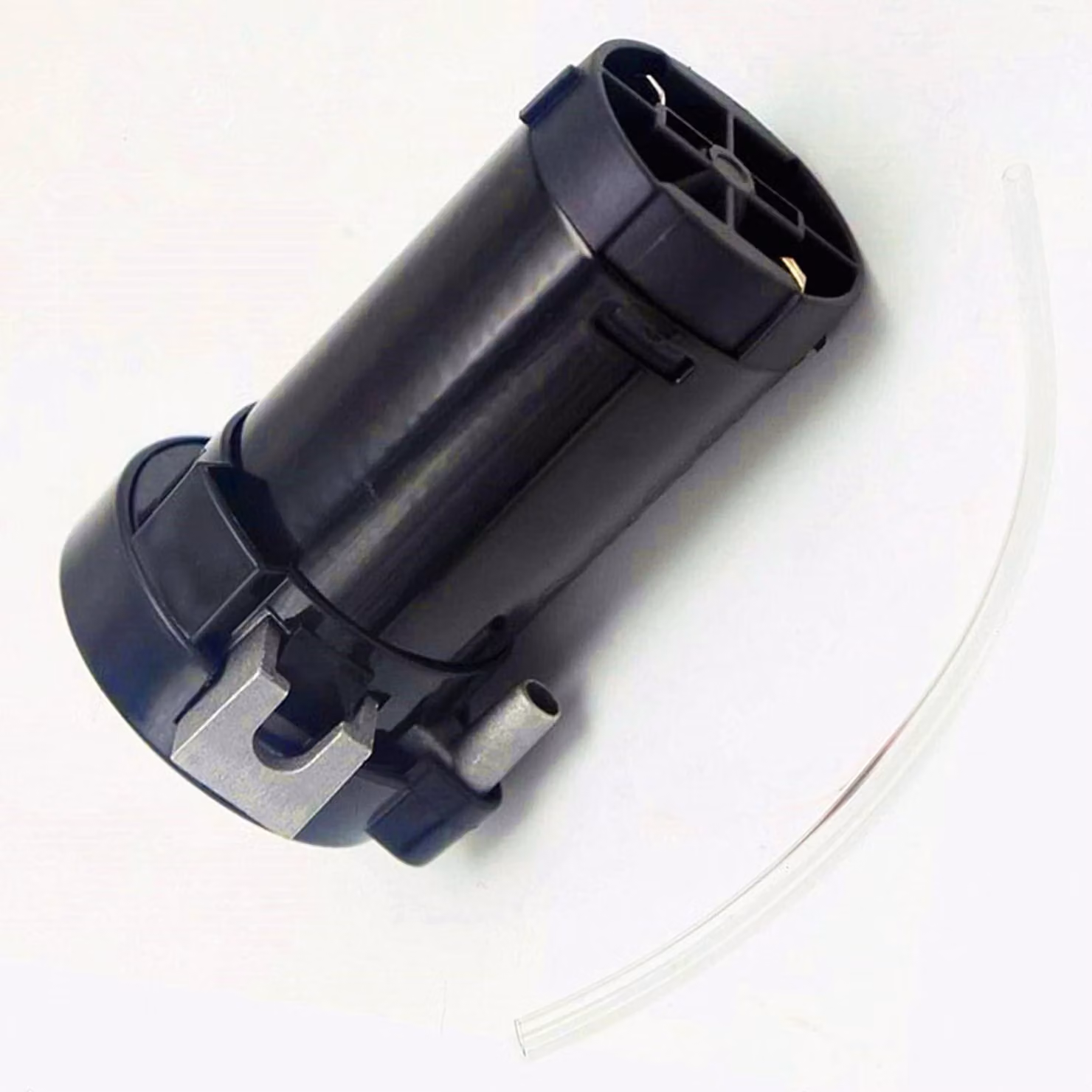 Pompa d'aria per auto, compressore d'aria 12V, con corno nero cromato