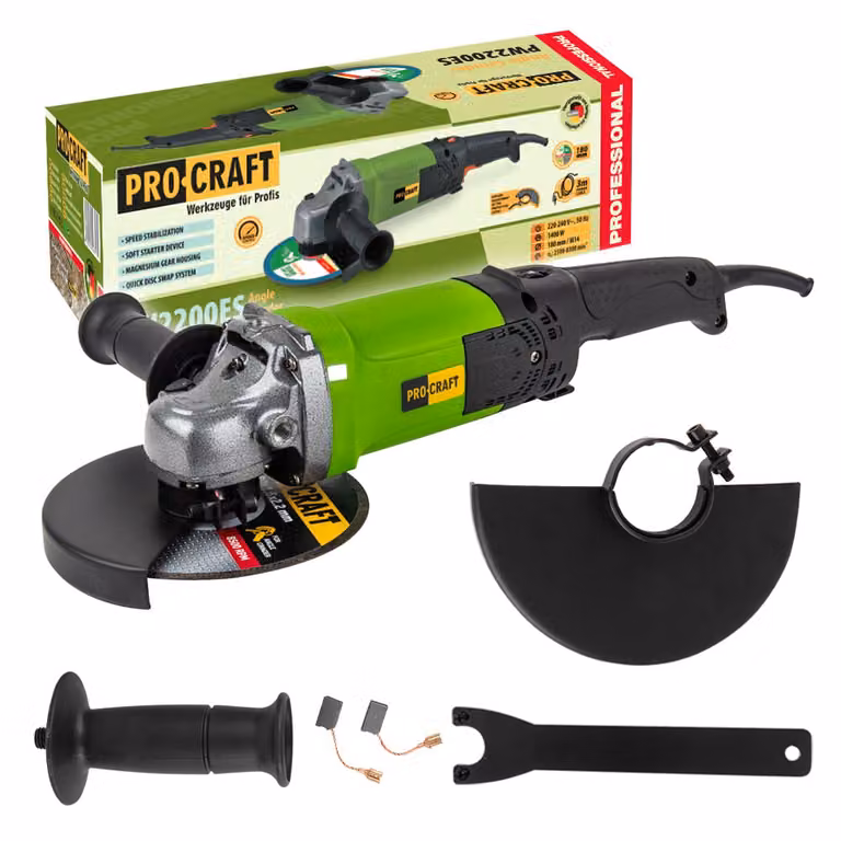 Smerigliatrice angolare Procraft PW2200ES (PW1400ES), 180 mm