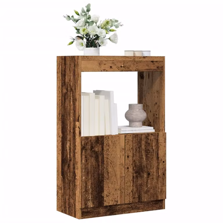 Credenza classica vidaXL in MDF color marrone, L 63 cm, P 33 cm, H 100 cm