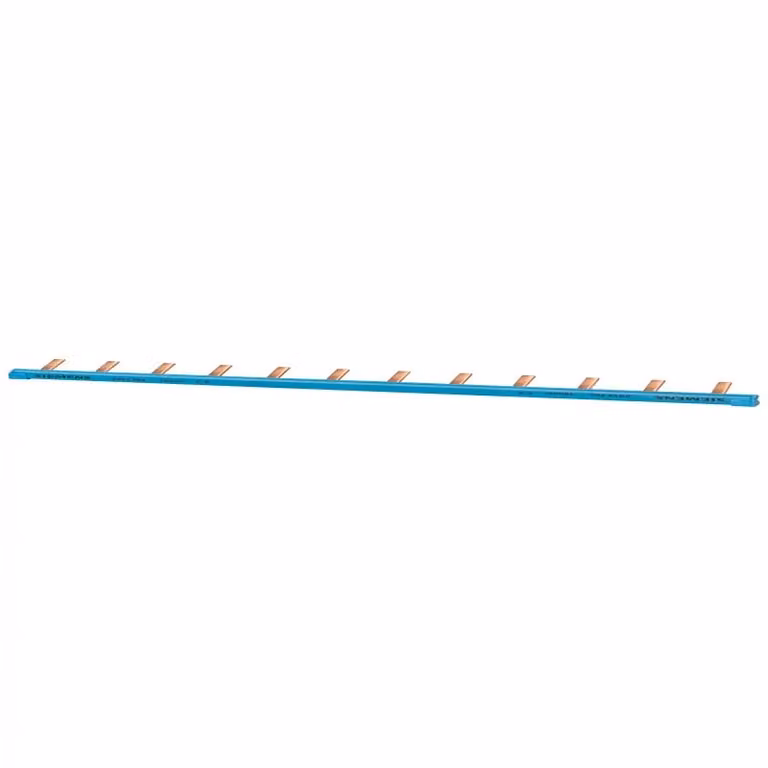 Barra collettrice a perni Siemens, monofase 10 mm², 56 perni, isolamento blu tagliabile 5ST3765