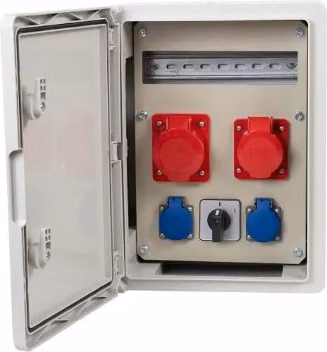Quadro elettrico RB-300 12M 2x32A/5P, 2x230V, 0/1, IP65