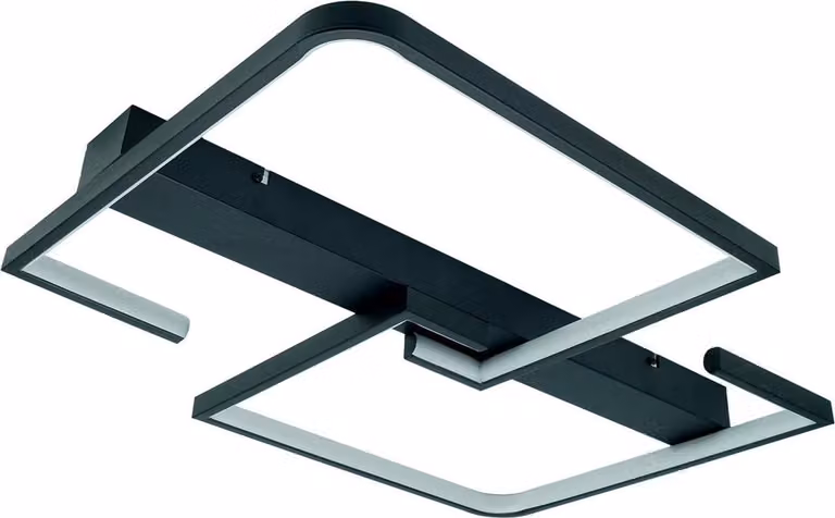 Lampada da soffitto a LED SALEM 48W 4000K 4100lm in alluminio bianco e nero, dimensioni: 6x60x50 cm, IP20, IdeaLED
