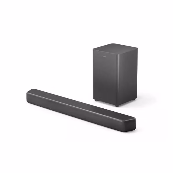 Soundbar Philips TAB5309/10 con Subwoofer 2.1 canali, Potenza Max 240 W, Grigio, Bluetooth, Ottica, HDMI – 3
