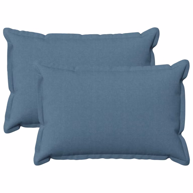 Set di 2 federe vidaXL HOUTEN blu jeans, L/P: 50 x 70 cm