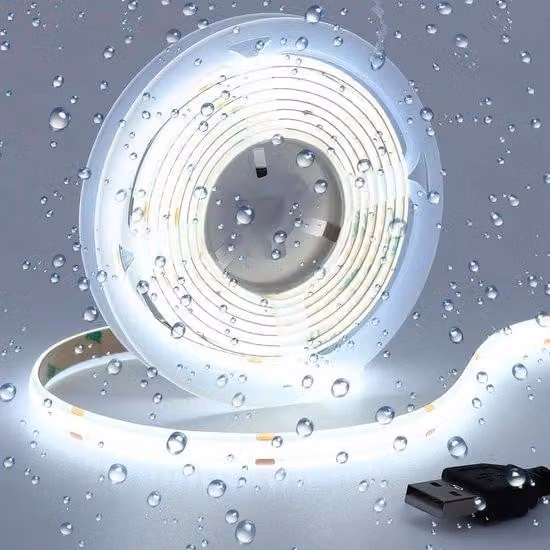 Striscia LED bianca da 2 m, impermeabile, alimentazione USB, 320 LED