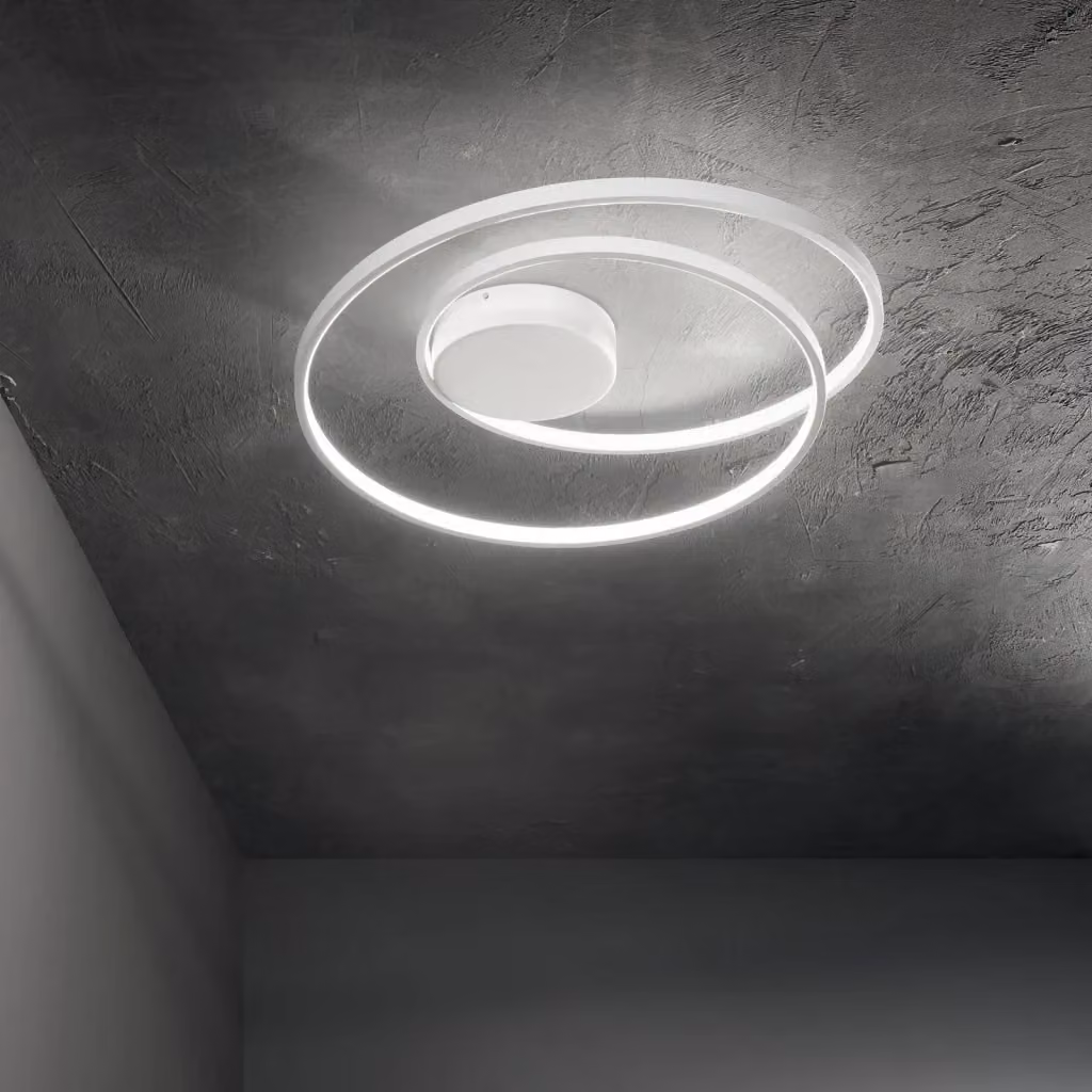 Plafoniera LED Ideal Lux Collezione OZ, Luce Calda 3000K, Bianca, Dimmerabile – 2