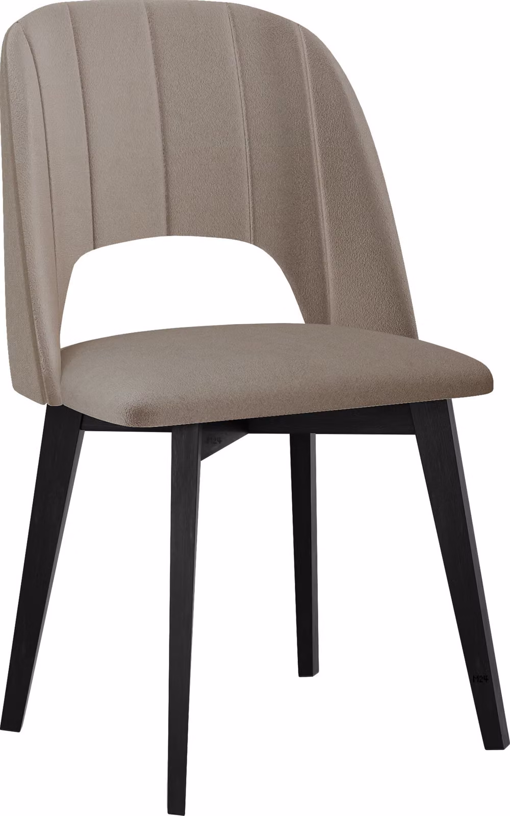 AFTON 8 sedie da tavolo da pranzo - nero / beige