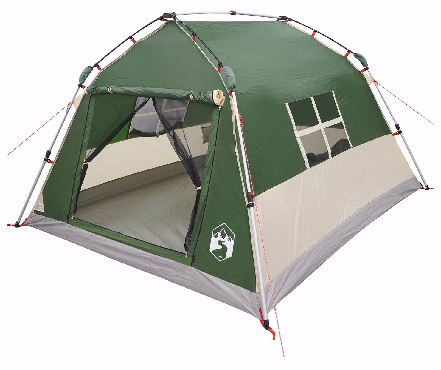 Tenda istantanea impermeabile, per 3 persone, colore verde