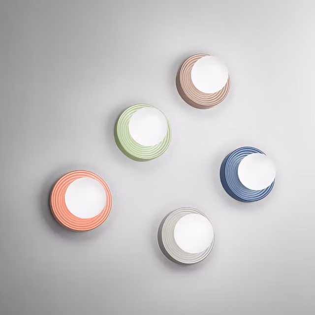 Applique Plafoniera Perenz in Ceramica Multicolore con Illuminazione LED per Camera da Letto, Corridoio e Soggiorno