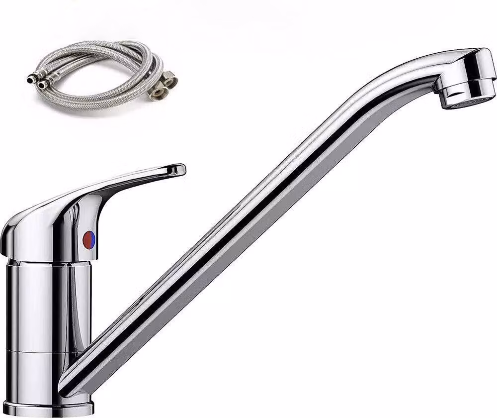 Rubinetto da cucina, rubinetto per lavello, miscelatore monocomando in acciaio inossidabile