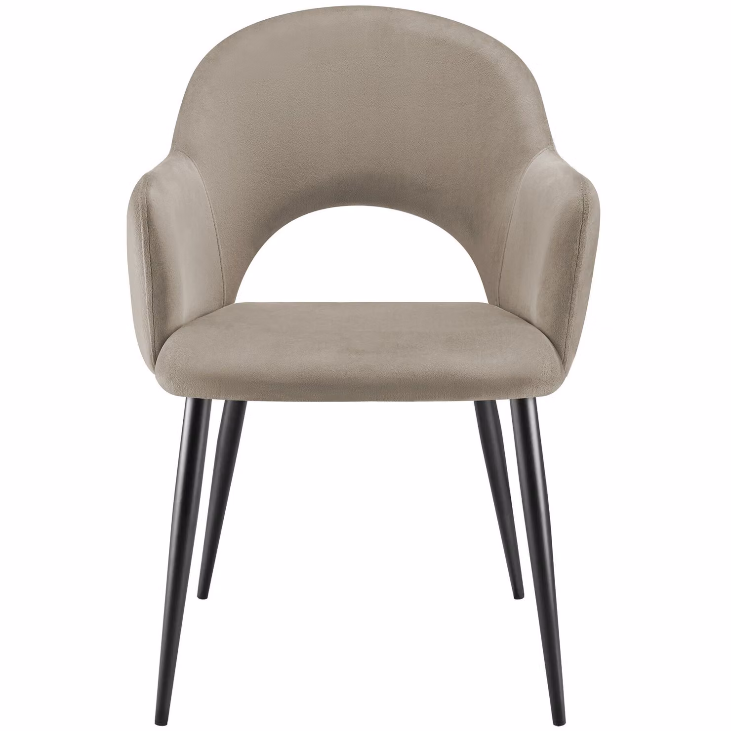 Set di 2 poltrone Sachel TecTake GmbH in velluto beige con braccioli e struttura in legno e metallo per soggiorno o sala da pranzo – 3