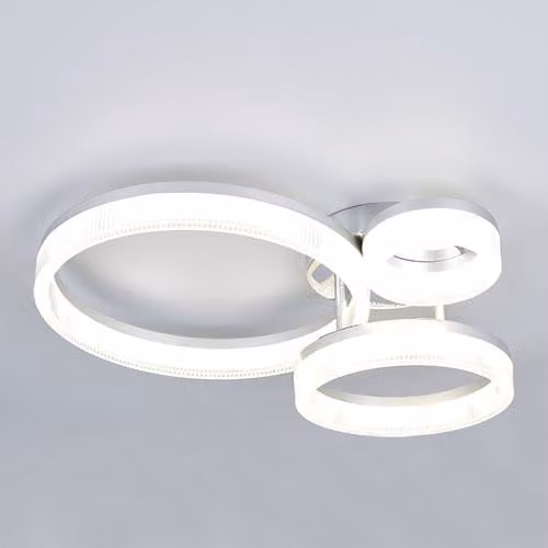Reality Leuchten, plafoniera a LED, modello MOVA, dimensioni 51x12,50x40,50 cm, colore bianco