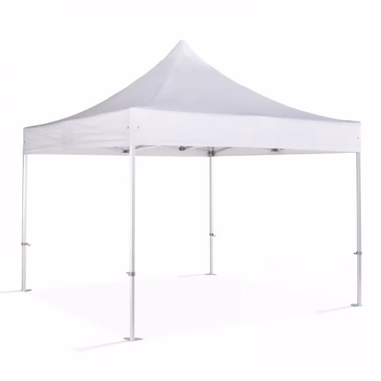 Tenda pieghevole PRO+ 50MM in alluminio 3x3m bianca - Oviala PRO 50