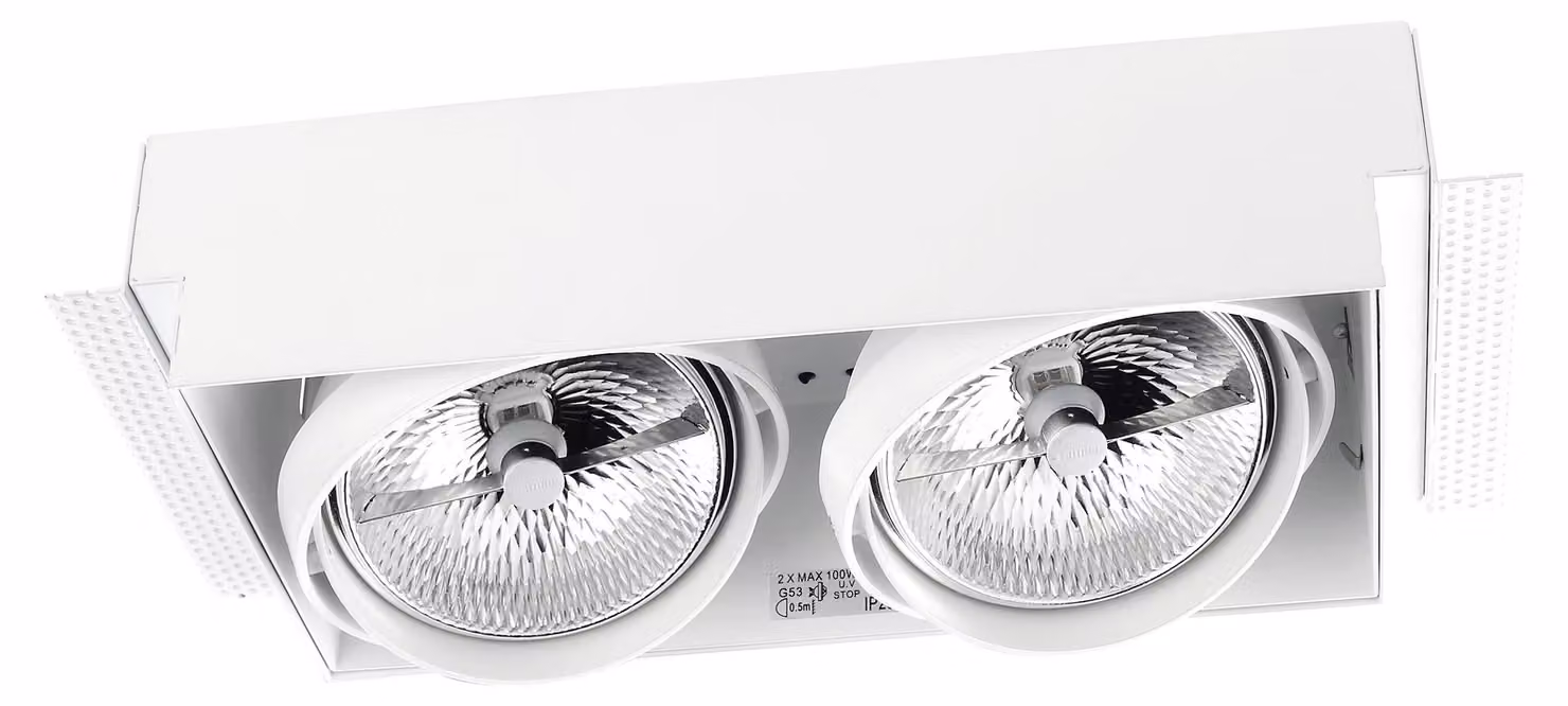 Downlight Multidir Double LED 299 mm senza cornice 100 W 39,9° bianco IP23 978 lm