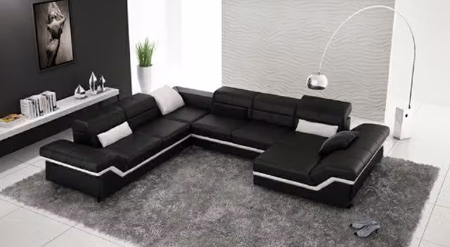 Ledersofa Xxl Wohnlandschaft Ecksofa Design Sofa Couch Garnitur Eckcouch