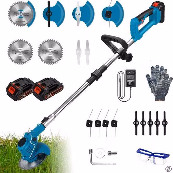 Tosaerba elettrico a batteria per il giardino