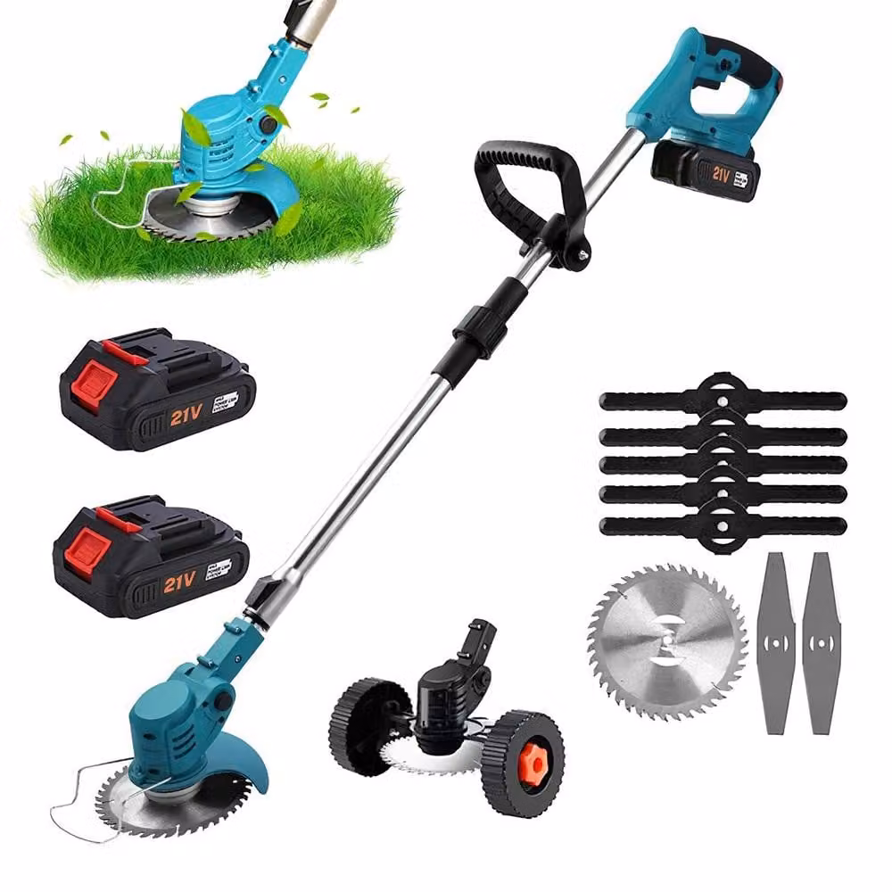 tagliaerba elettrico, tagliaerba senza fili, trimmer da giardino, falciatrice, utensili elettrici per il giardinaggio e la cura del prato