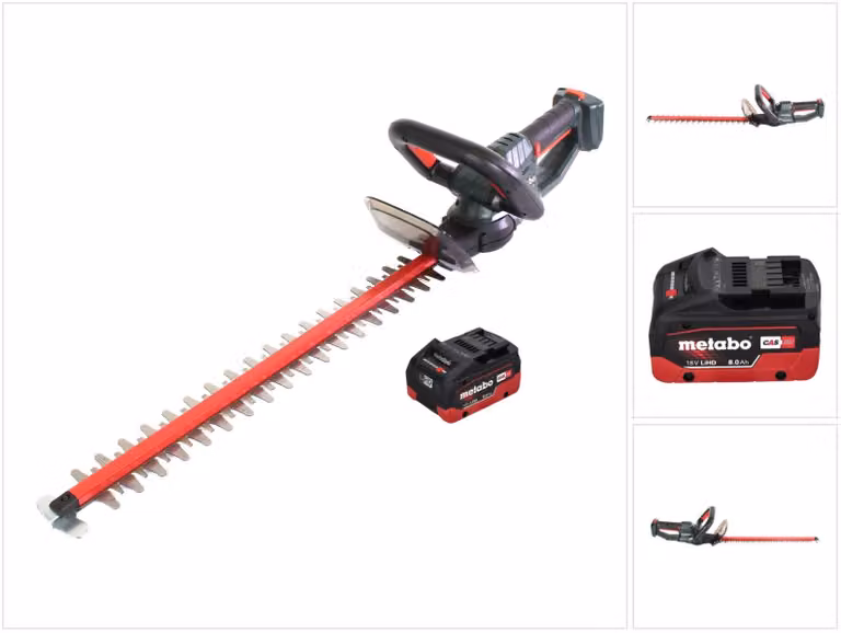 Tagliasiepi a batteria Metabo HS 18 LTX 45 18 V 43 cm + 1x batteria 8,0 Ah - senza caricabatteria